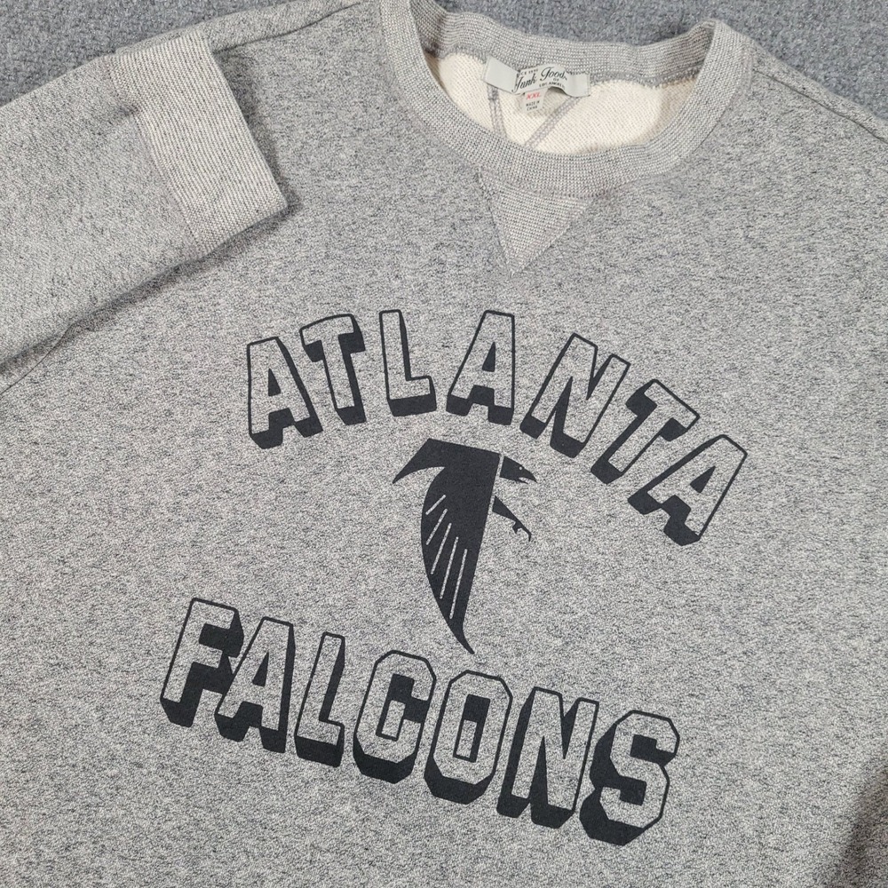 Atlanta Falcons Sweatshirt Mens XXL Grey Junk Food NFL Football Graphic Pullover